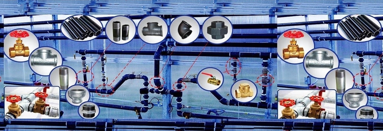 Acessórios para tubos de aço inoxidável