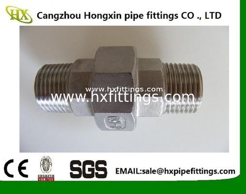 China Conexão de tubo de aço inoxidável de 1/8" BSPT Macho 1/8" BSPP Fêmea União Giratória 304 fornecedor