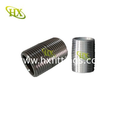 1/2-8 de aço galvanizado sem costura fechar mamilos com fio NPT