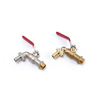 Atacado OEM Moderno Niquelado 1/2 BSP/NPT Rosca Máquina de Lavar Roupa Montada na Parede Bibcock de Latão | Durável e à prova de vazamentos