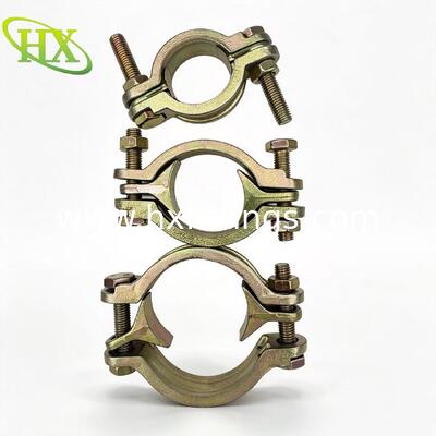 Braçadeiras resistentes de aço carbono durável, braçadeiras de parafuso duplo
