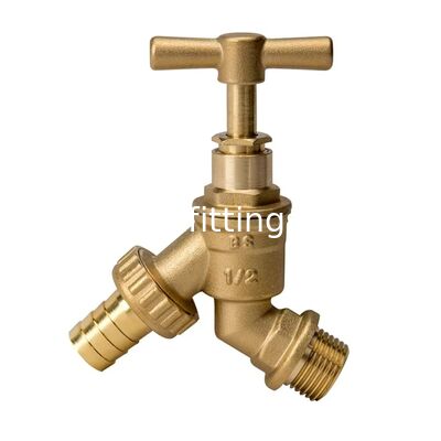 União moderna da mangueira da torneira do jardim ao ar livre 1/2 polegada bsp compressão wallplate cotovelo 15mm tubo de cobre único bib máquina de lavar roupa